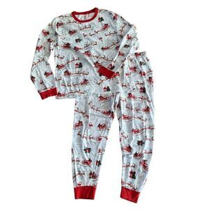PJ Place Men's Santa Sleigh Pajama Set Size Large